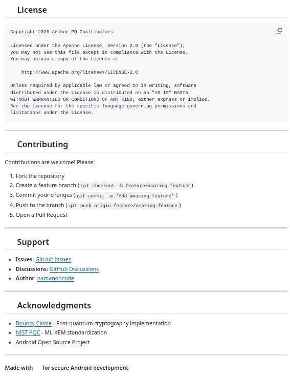 Anchor-pq Gradle Plugin - Screenshot 5 showing product features and functionality