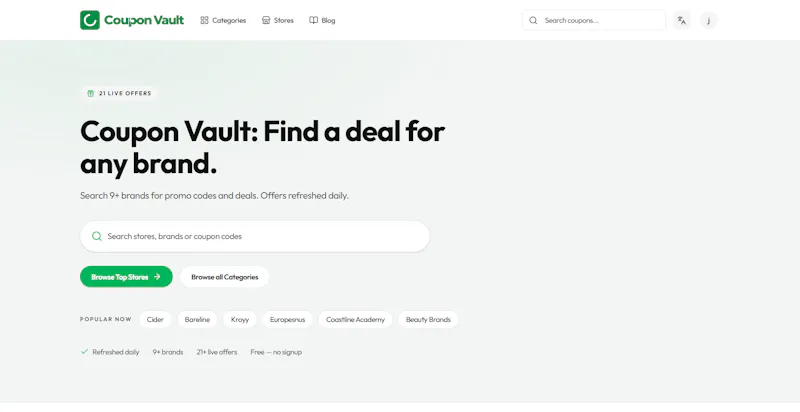 Coupon Vault screenshot 3