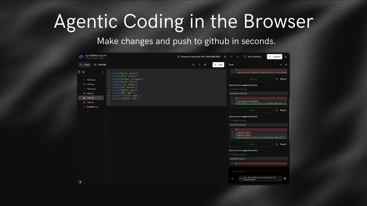 Média Terramind: code - Parlez à n'importe quelle base de code sur GitHub. 7