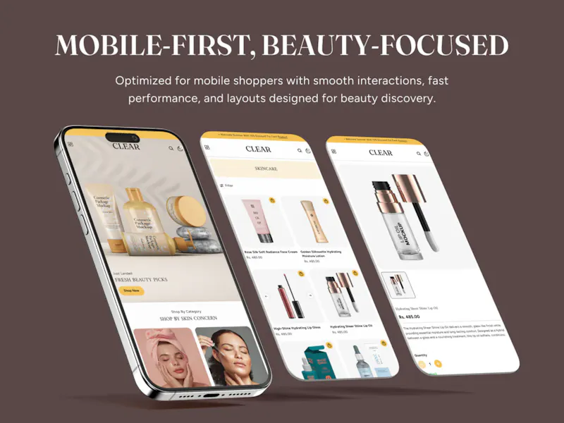Clear Cosmetic Shopify Theme screenshot 3