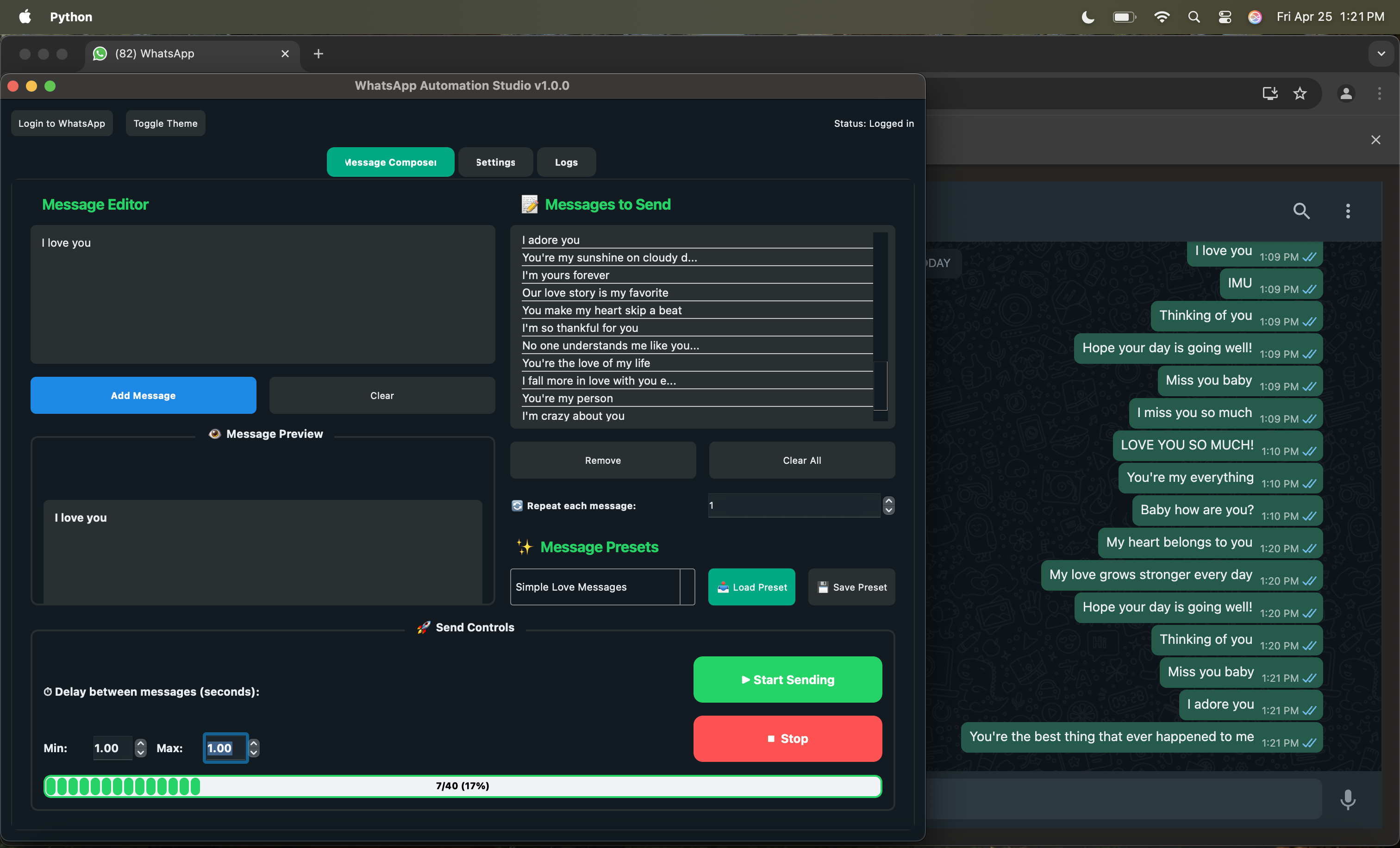 WhatsApp Automation Studio gallery image