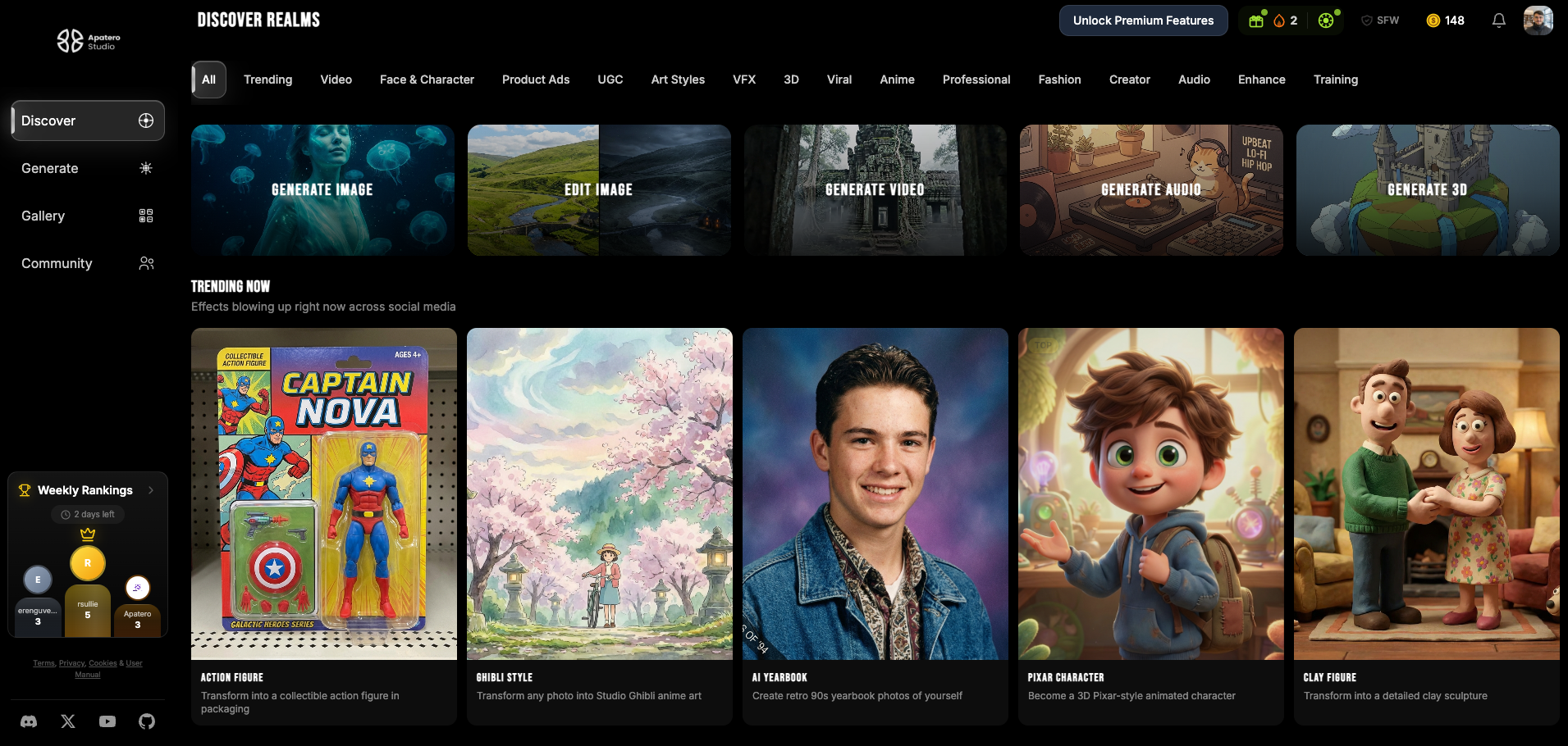 Apatero Studio gallery image