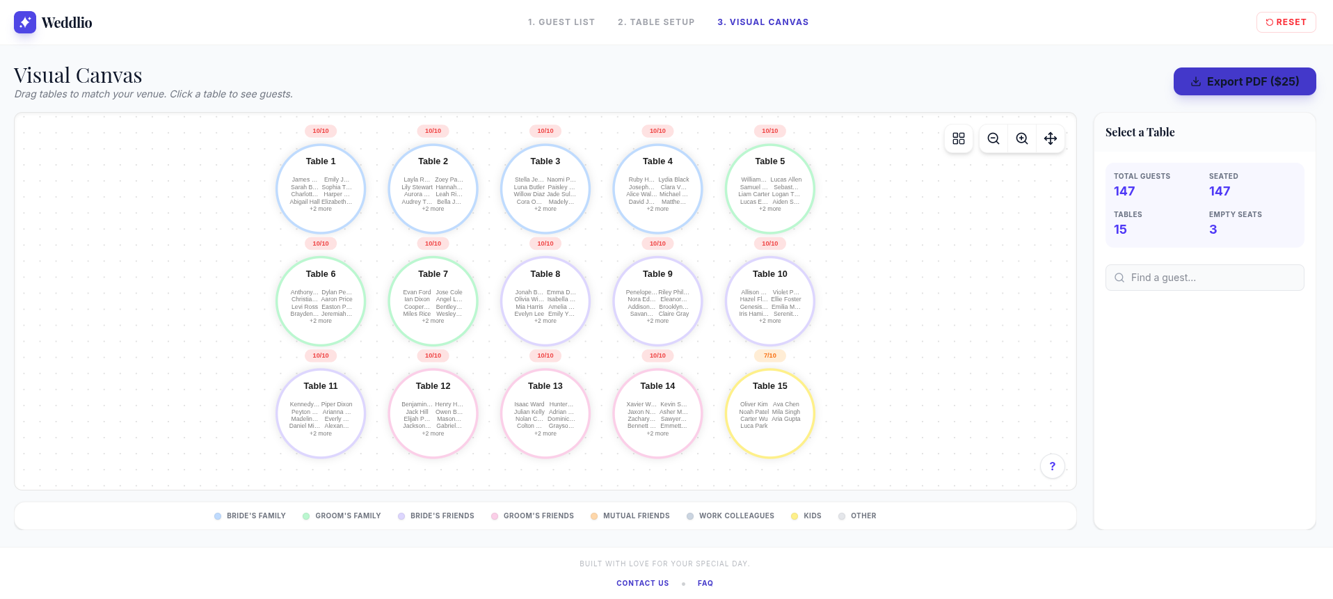 Weddlio - Screenshot 3 showing product features and functionality