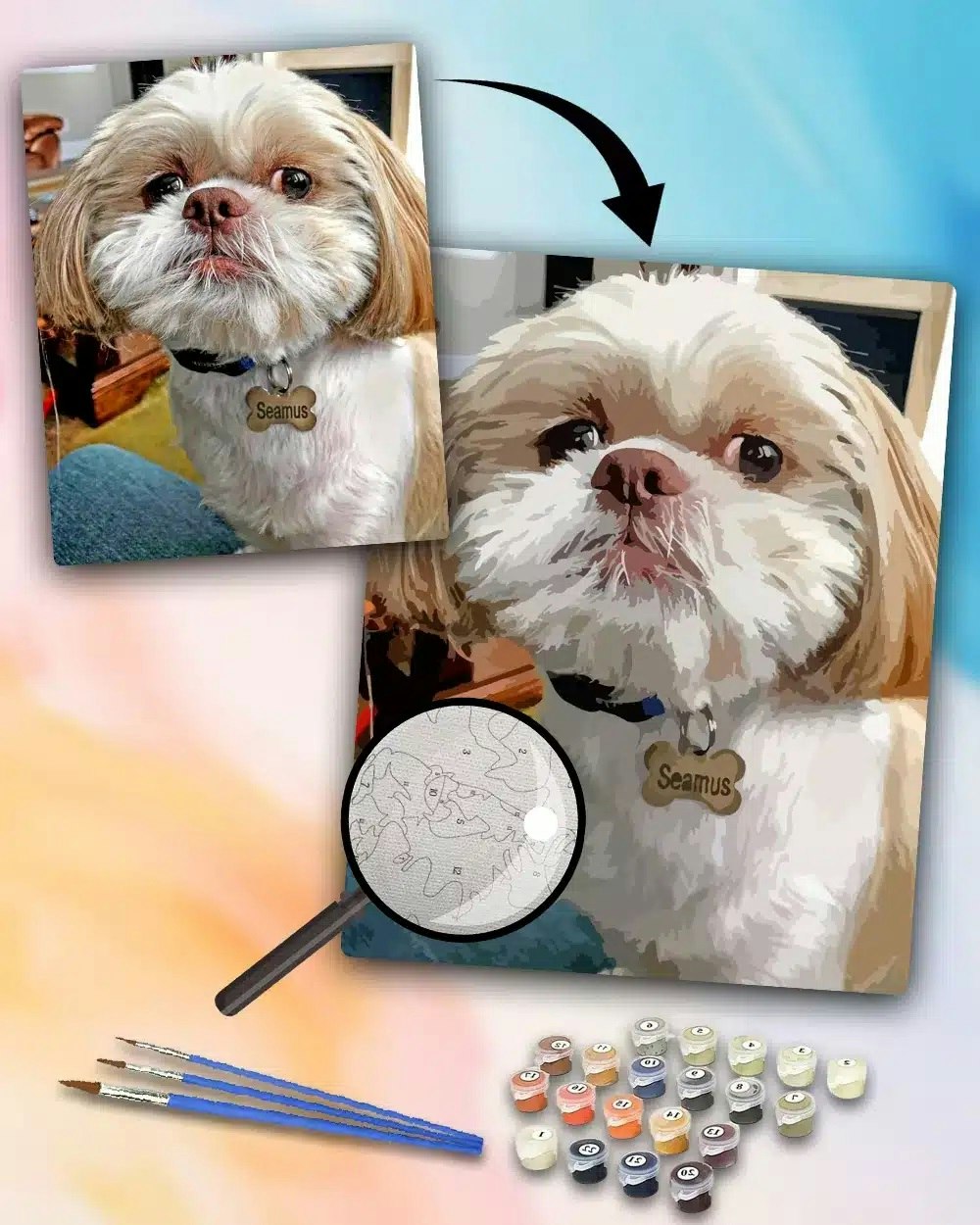 Custom Paint By Number Your Own Photo - Screenshot 2 showing product features and functionality