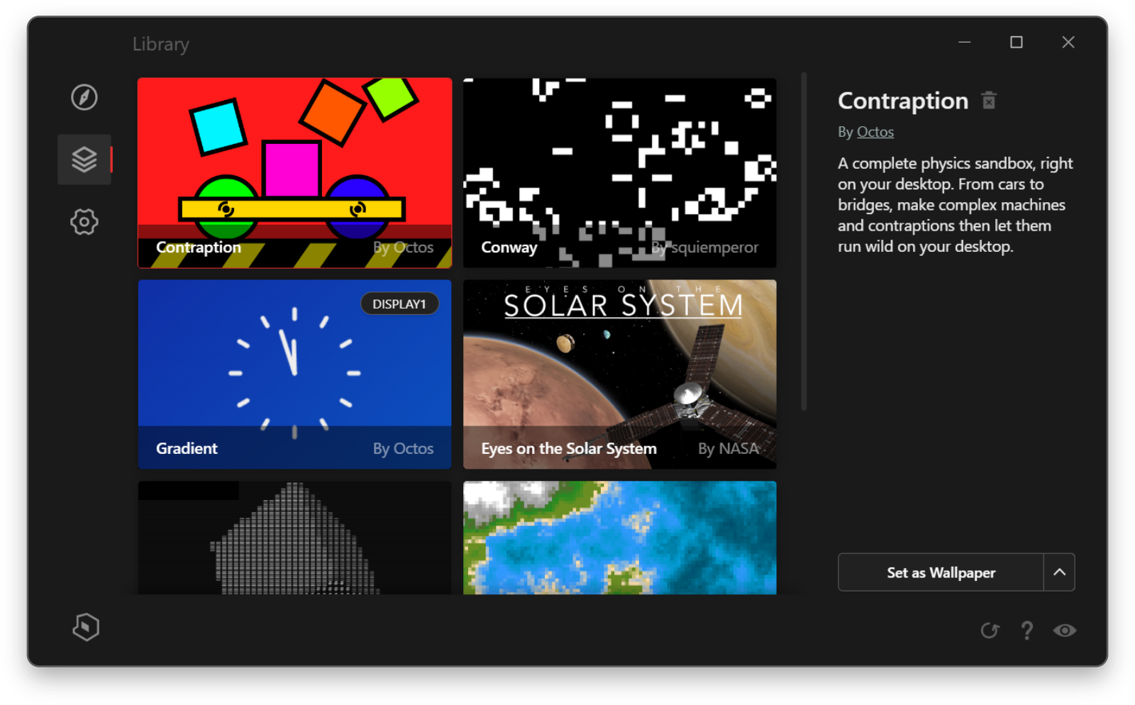 Octos Desktop - Сделать и делиться интерактивными веб-обои для Windows медиа 3