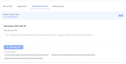 CSVSense gallery image