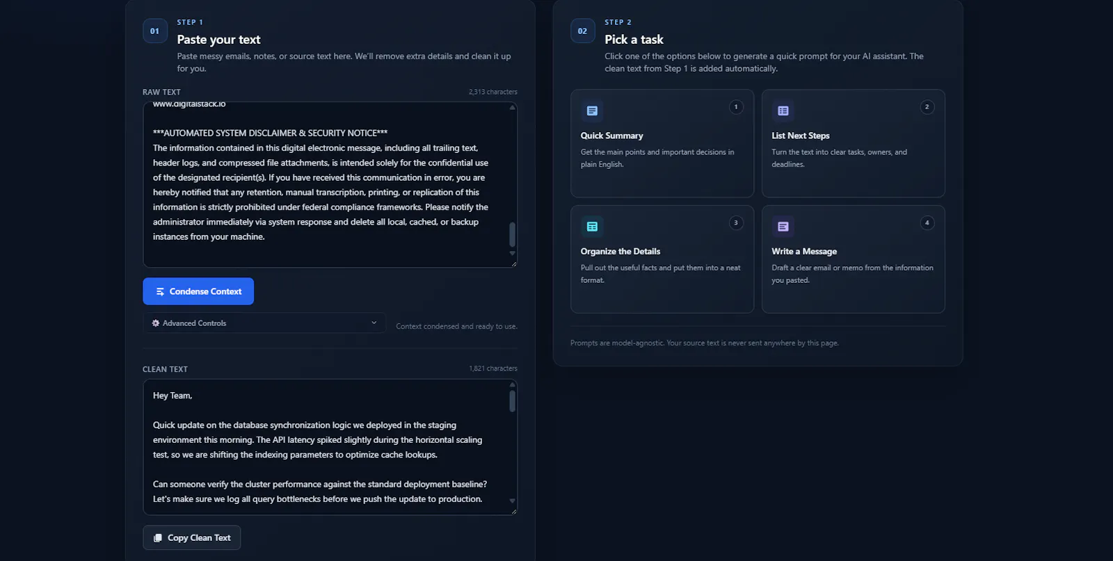 AI Context Condenser screenshot 3