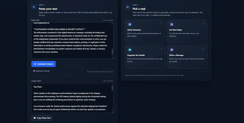 AI Context Condenser screenshot 3
