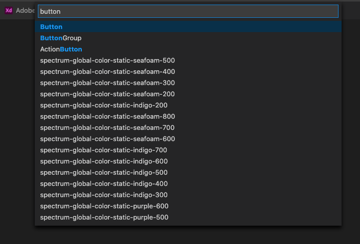 Adobe XD for Visual Studio Code gallery image