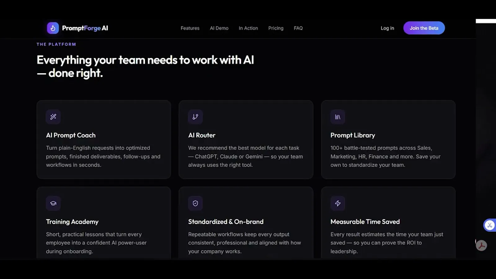 PromptForge AI screenshot 1 (video preview)