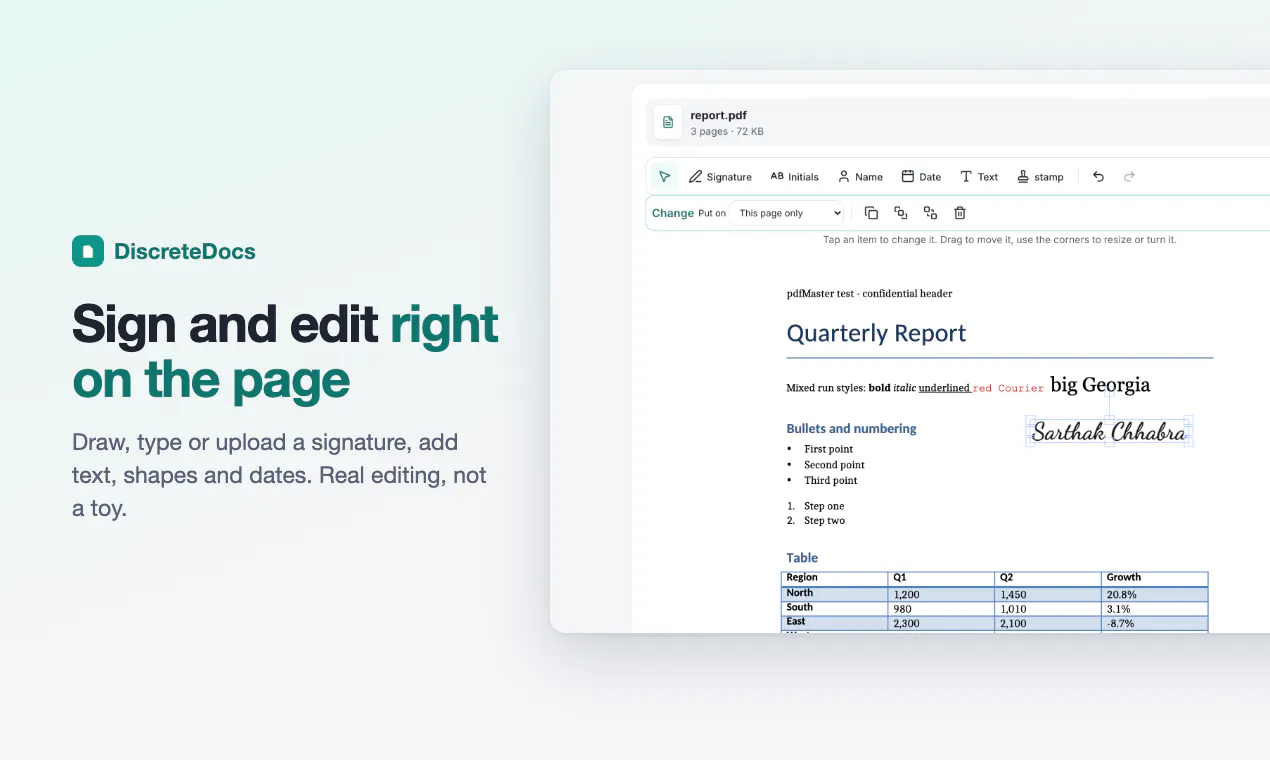 DiscreteDocs gallery image