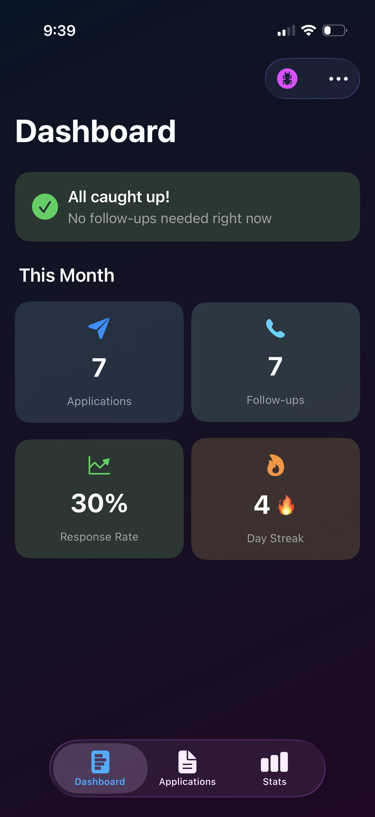 TheHunt - Job Search Tracker - Main product screenshot demonstrating key features and user interface