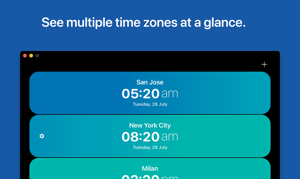 Overlap by Moleskine Studio Time zones made simple Product Hunt