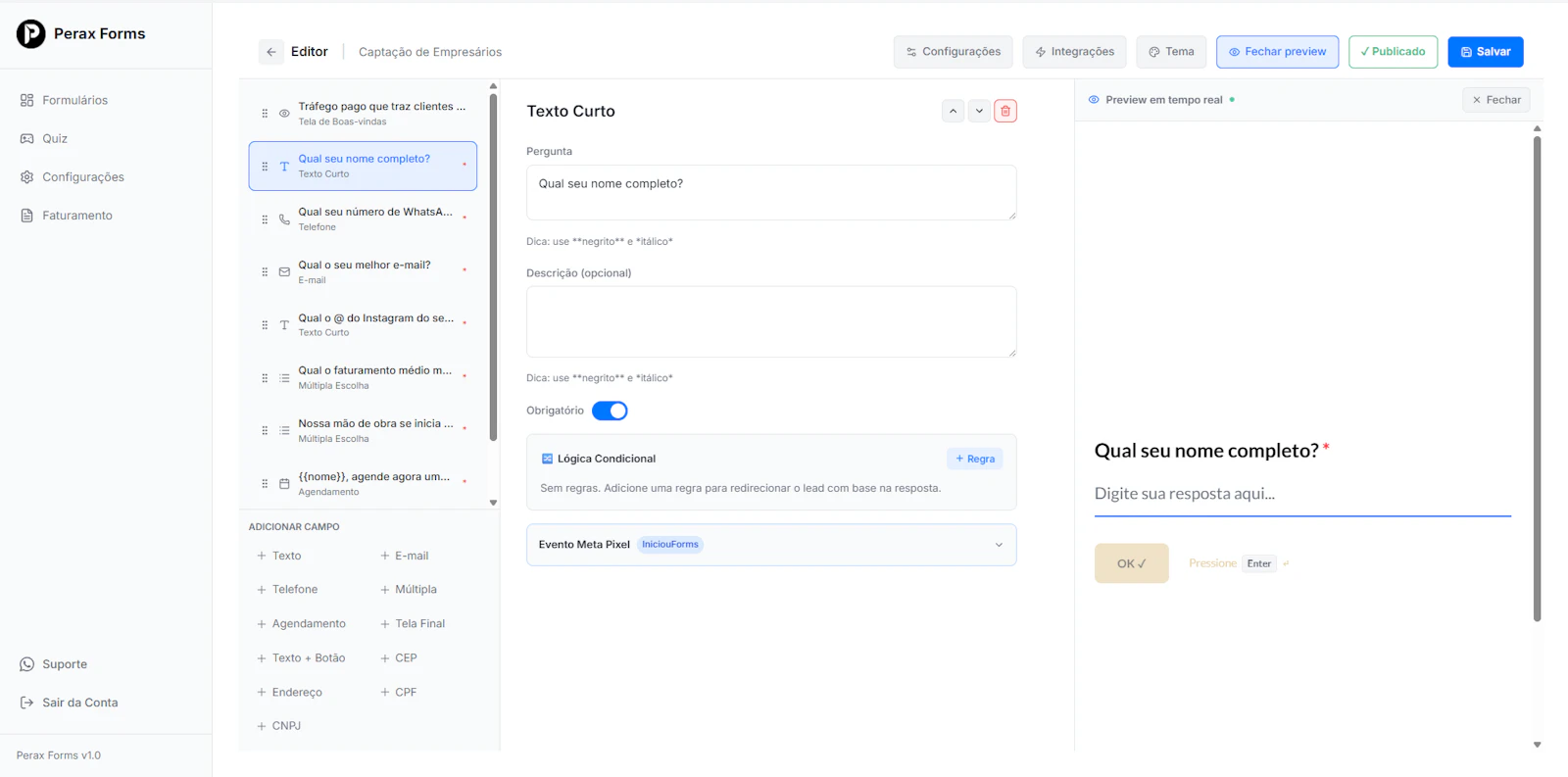 Perax Forms screenshot 2