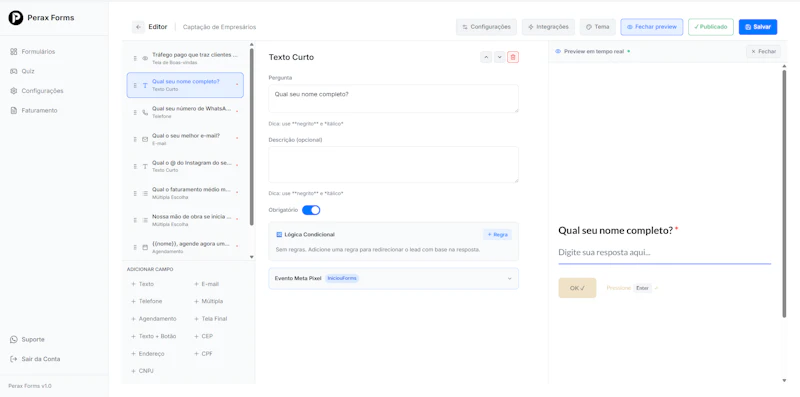 Perax Forms screenshot 2