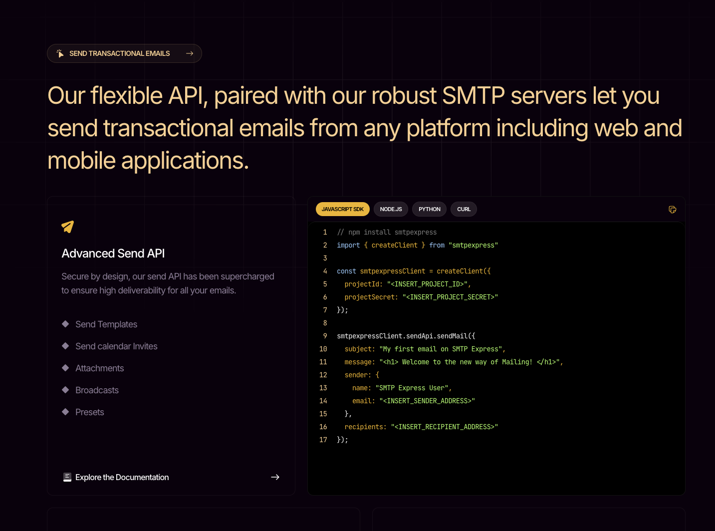 SMTP Express - All-in-One-E-Mail-Infrastruktur für moderne Produkte und Teams Medien 3
