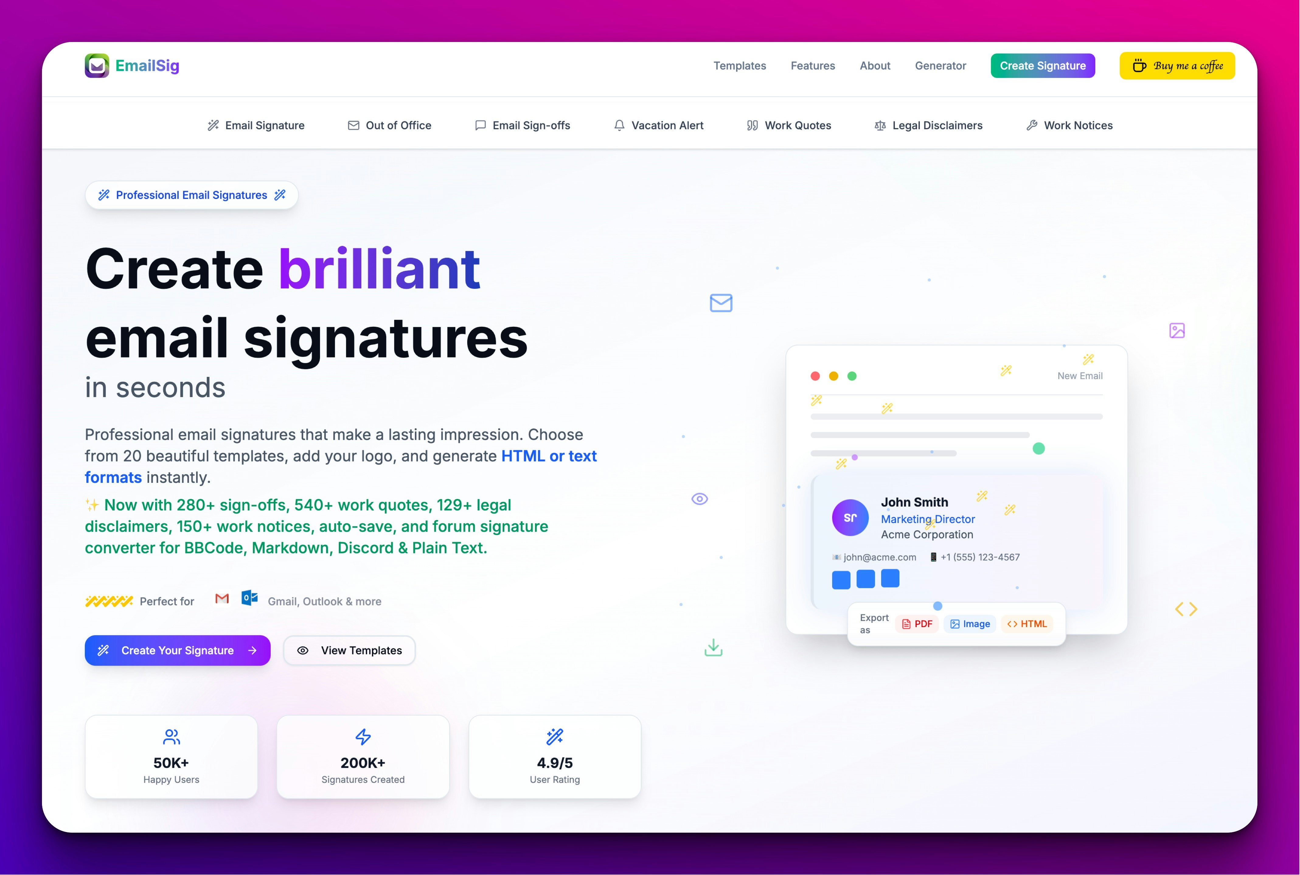 EmailSig gallery image