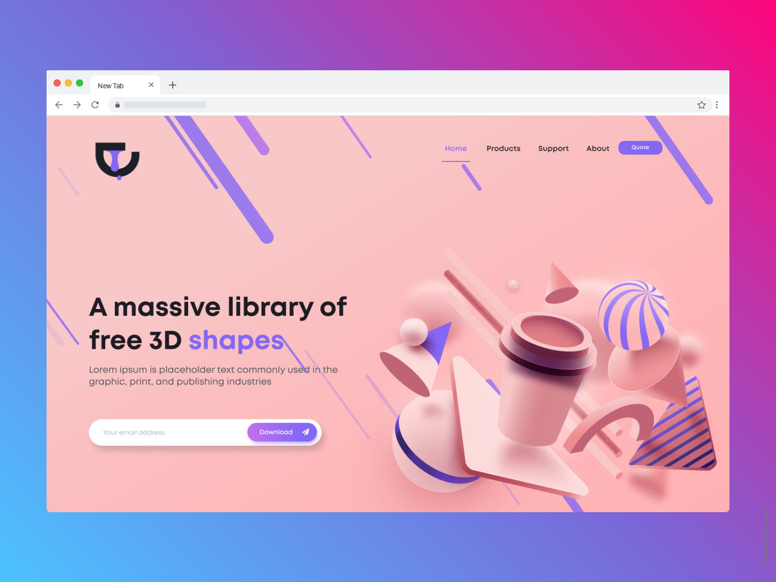 3d Shape Landing page gallery image