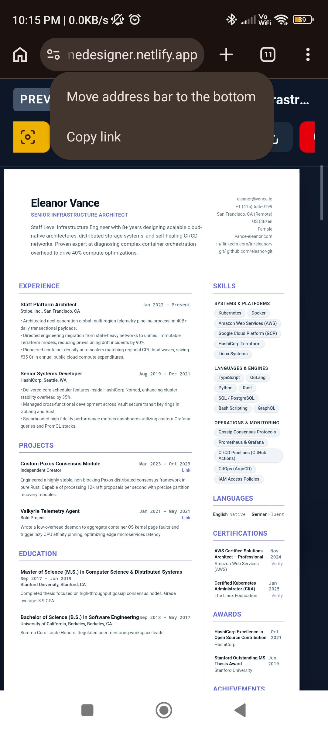 ATS Compliant Free Resume Designer  gallery image