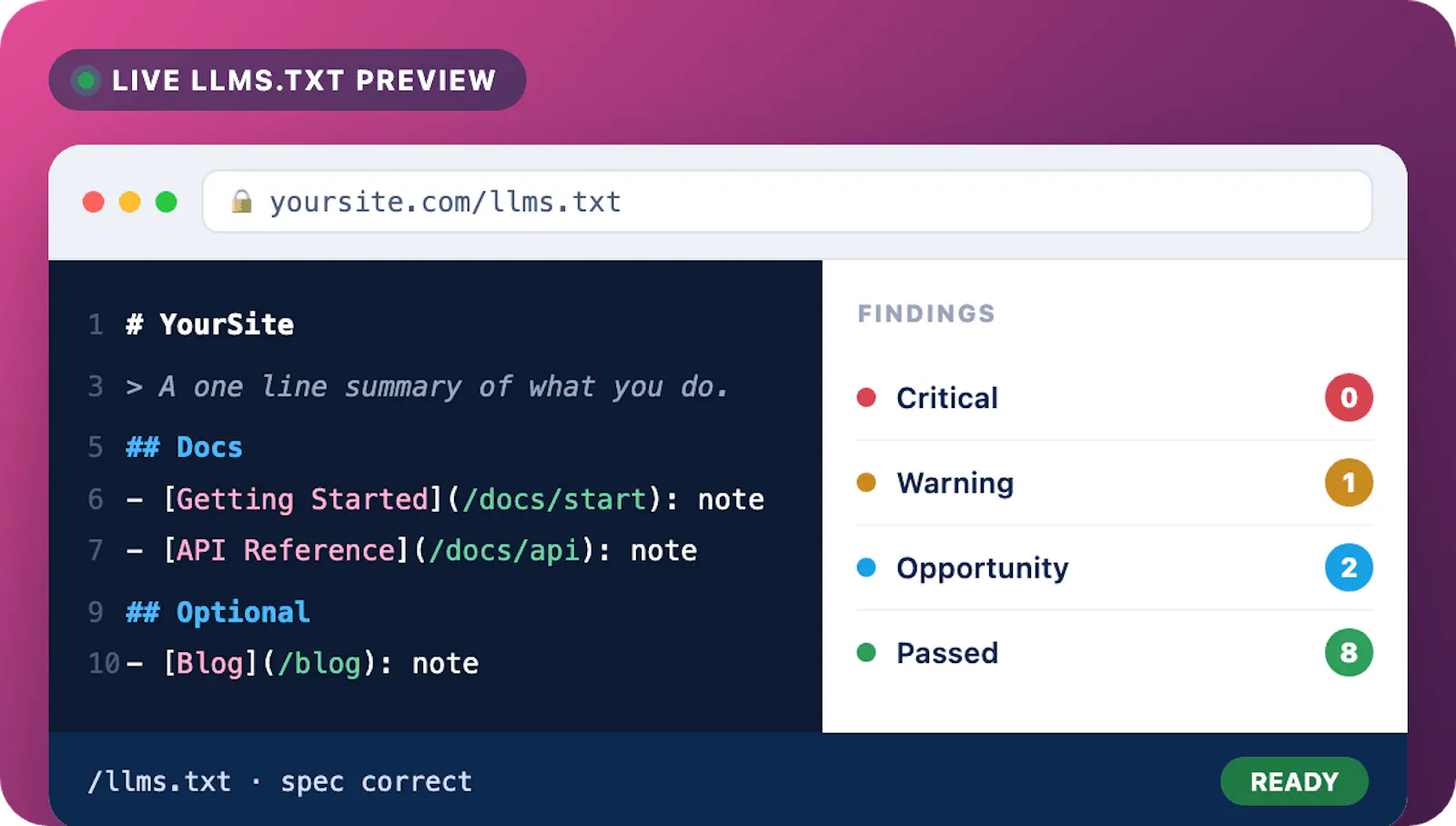LLMs.txt File Generator screenshot 1