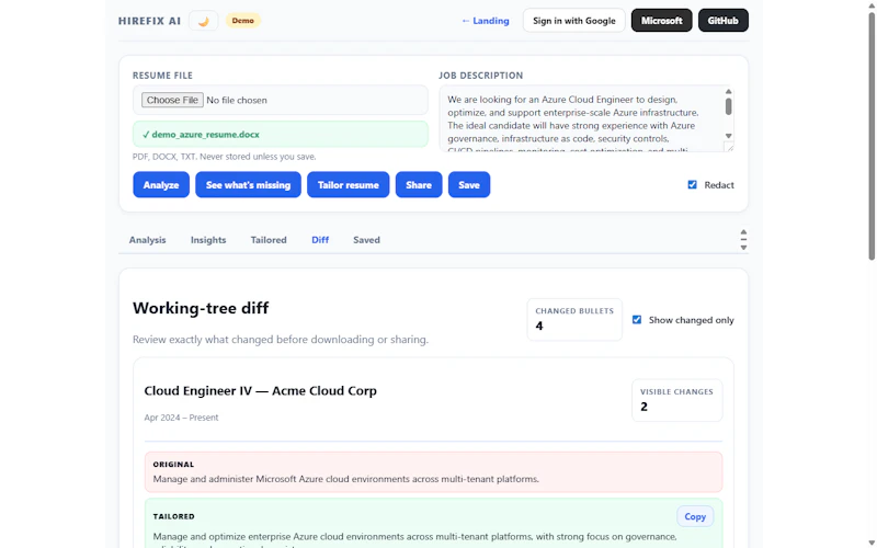 HireFix AI  screenshot 4