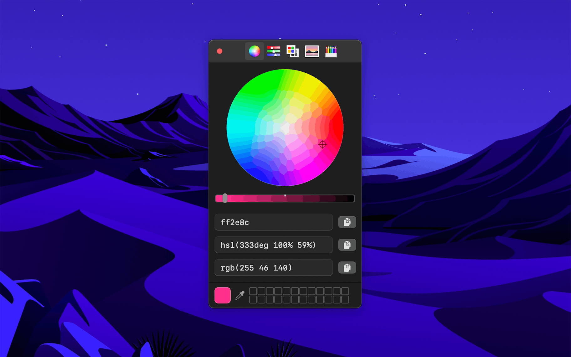 hex color picker mac