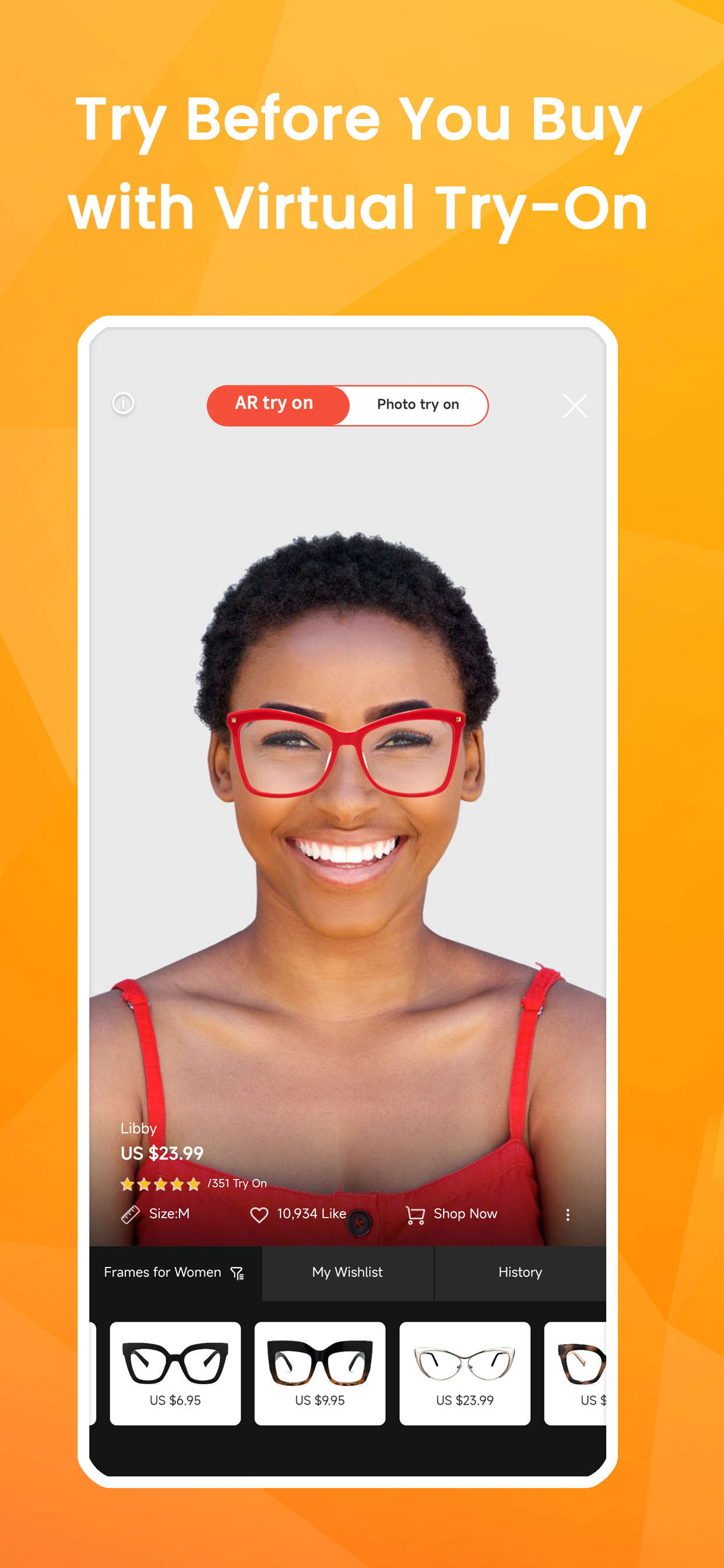 Mobile Eyewear VR Try-On APP