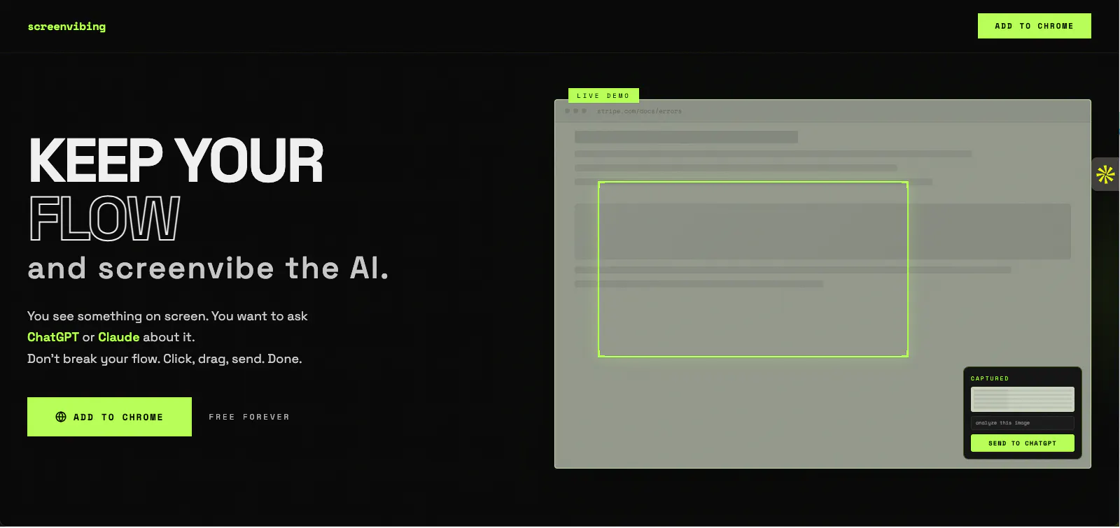Banner del producto Screenvibing