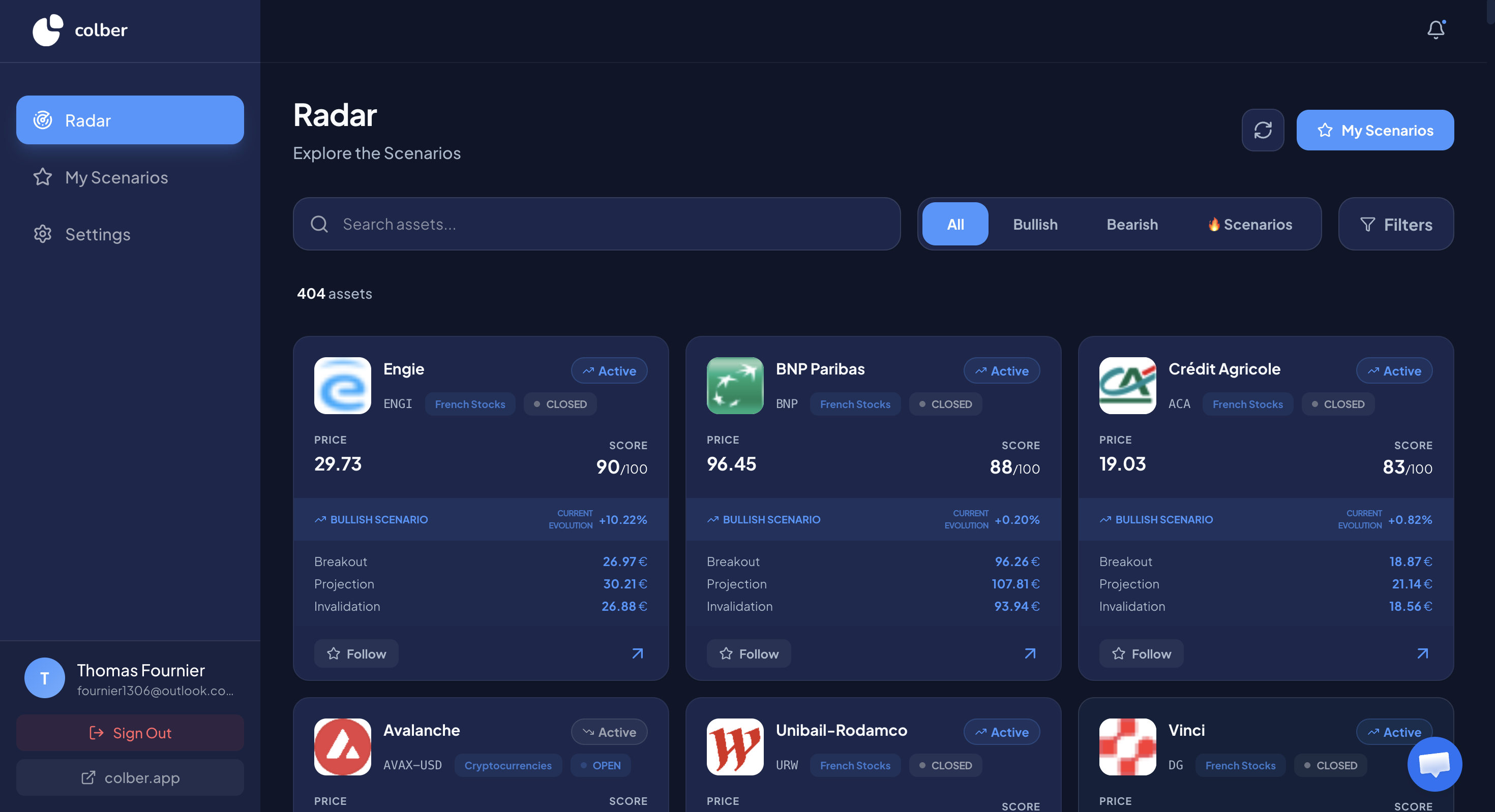 Colber Web App - Screenshot 4 showing product features and functionality