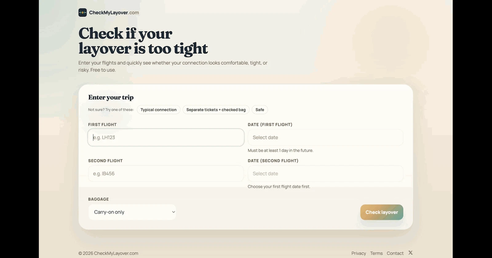 CheckMyLayover screenshot 5