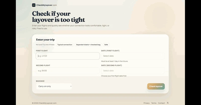 CheckMyLayover screenshot 5