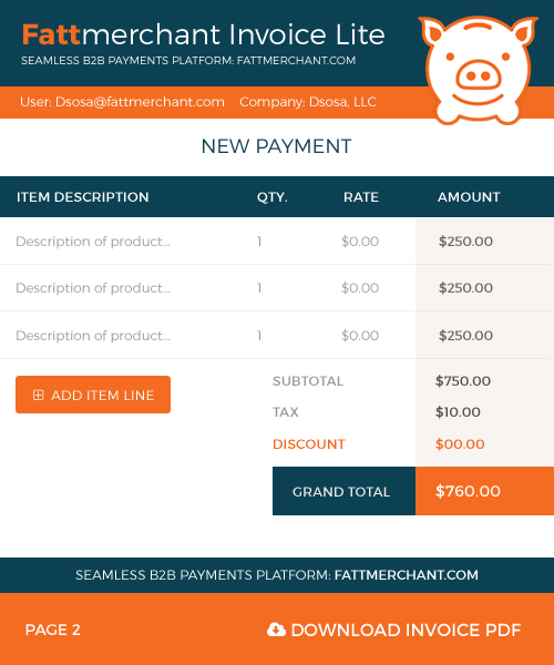 Chrome Extension Invoice Creator: Fattmerchant Payments gallery image