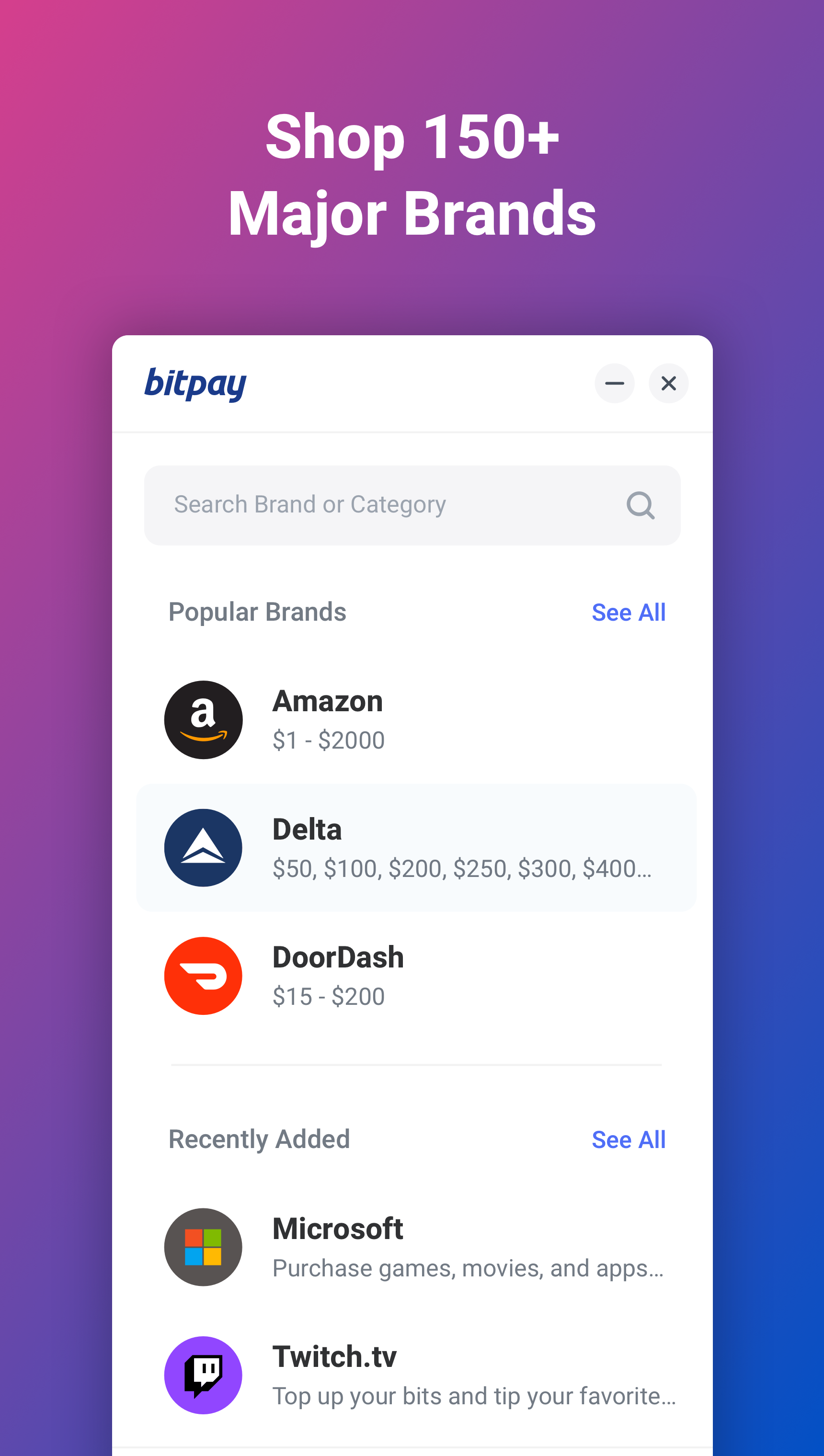 Bitpay pay with credit card