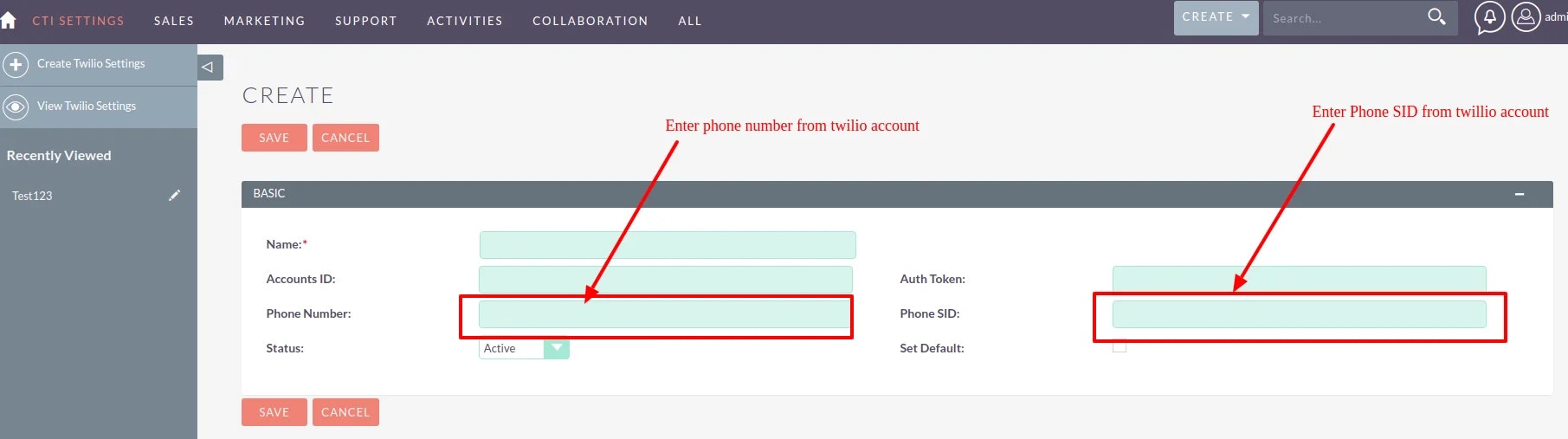 Twilio Bấm để gọi với Suitecrm media 10
