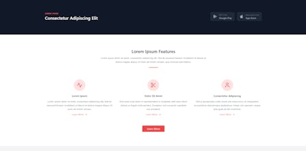 LaunchPad - Mobile App Landing Page gallery image