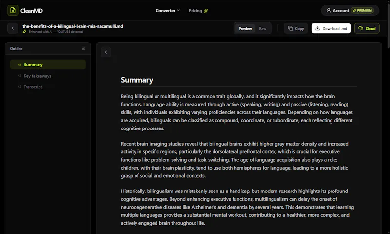 CleanMD screenshot 2