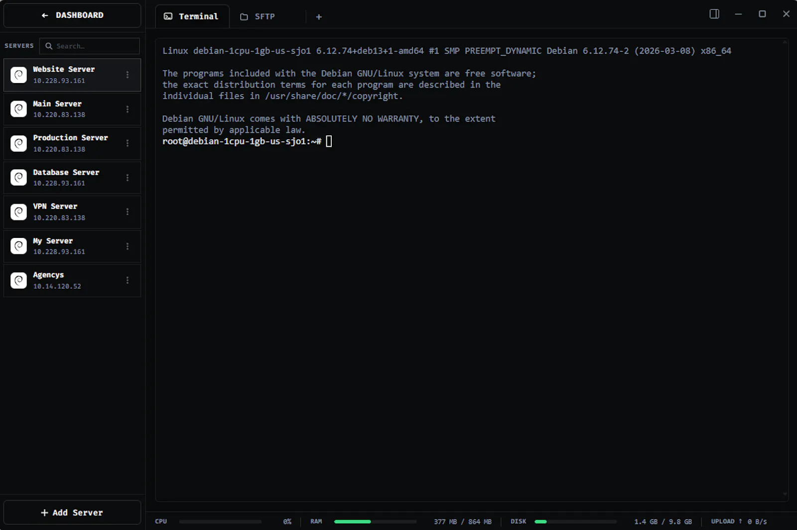 SSHFlow screenshot 1