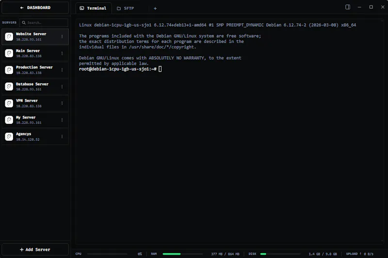 SSHFlow screenshot 1