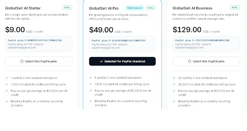 GlobalSell AI screenshot 3