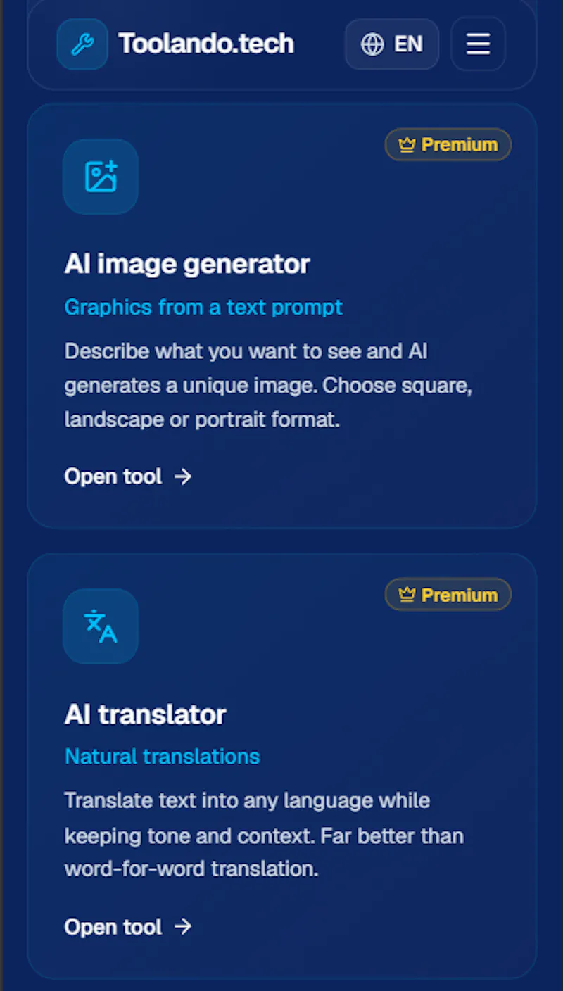 Toolando.tech screenshot 13