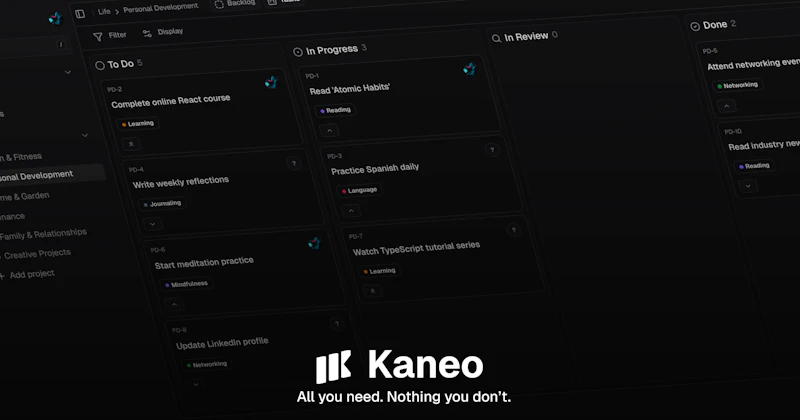 Kaneo screenshot 1