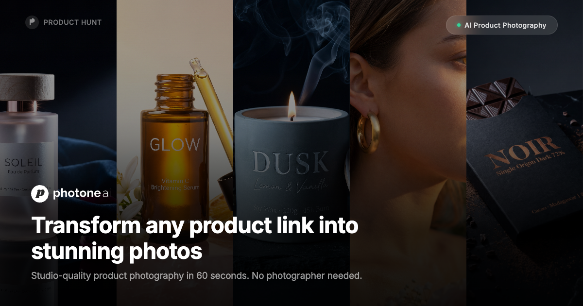 PhotoneAI - Main product screenshot demonstrating key features and user interface