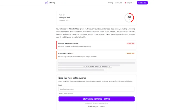 Nitpicky screenshot 1