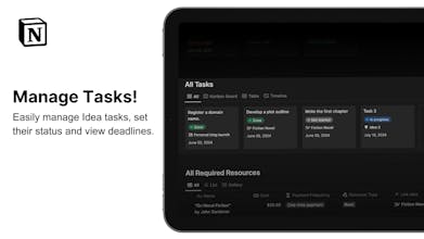 IdeaOS: Idea Organizer - Notion Template gallery image