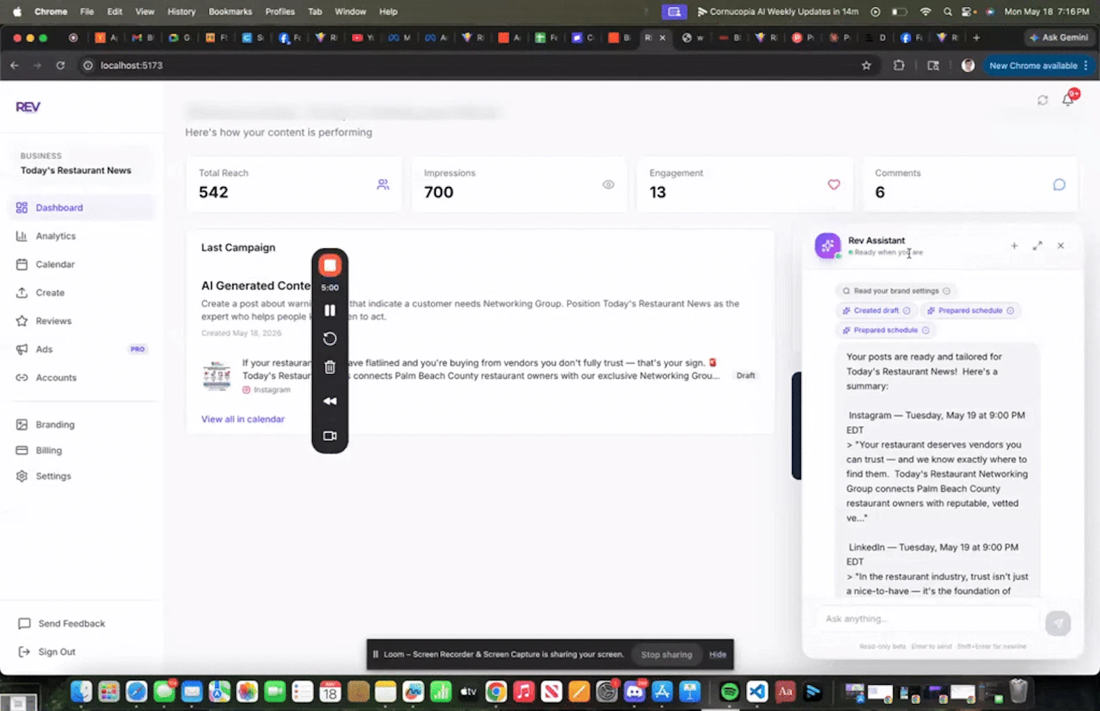 REV screenshot 1 (video preview)