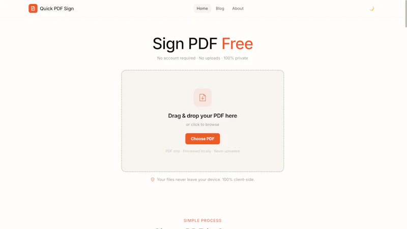 Quick PDF Sign screenshot 1