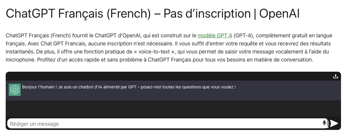 ChatGPT Français (French) media 1