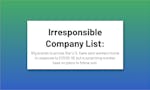 Irresponsible Companies List image