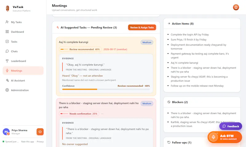 VoTask screenshot 1