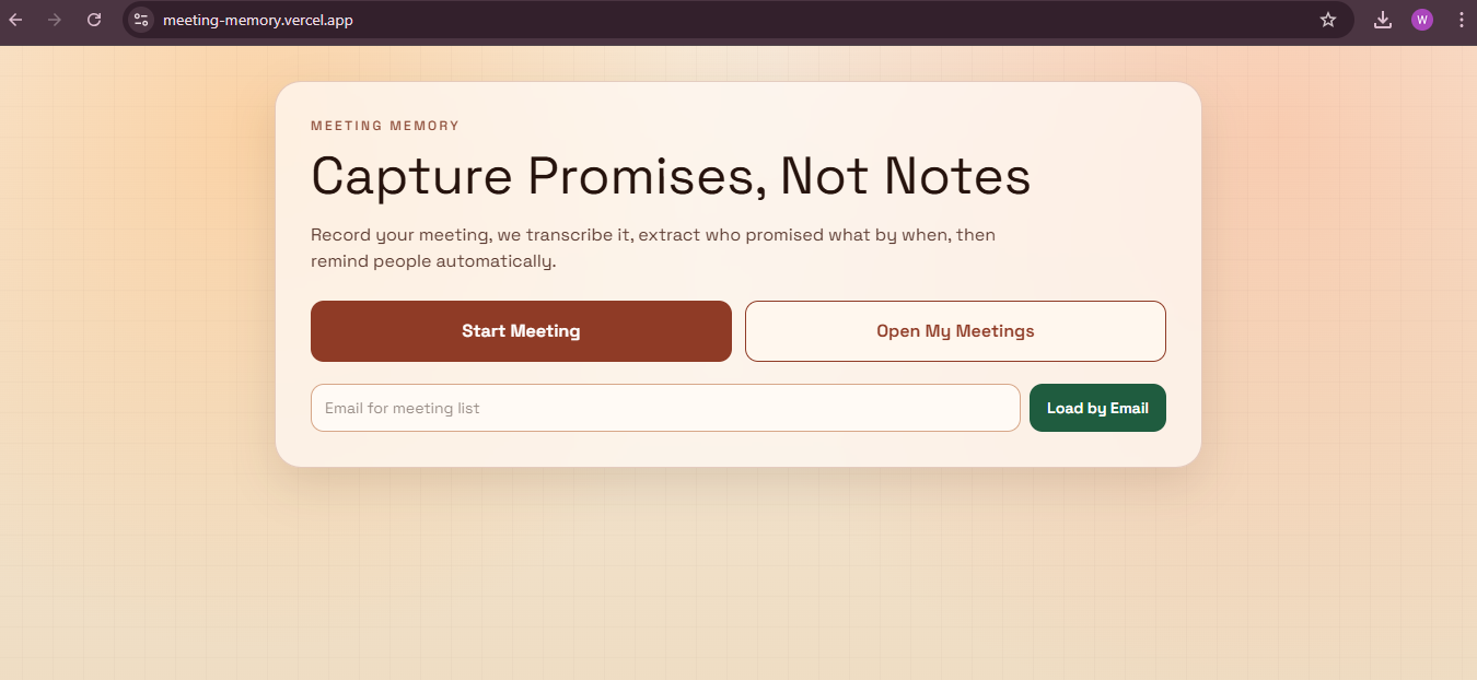 Meeting Memory gallery image
